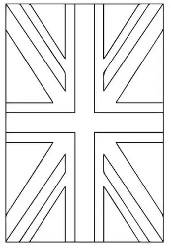 דף צביעה דגל אנגליה