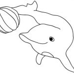 דף צביעה דולפין