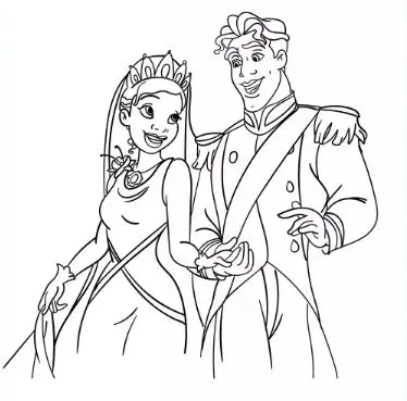 דף צביעה חתונה של נסיכים