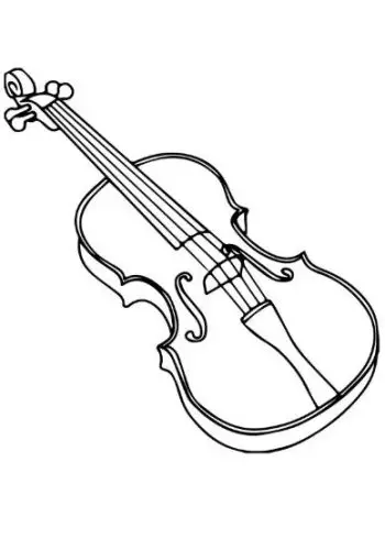 דף צביעה כינור