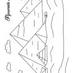 דף צביעה פירמידות במצרים