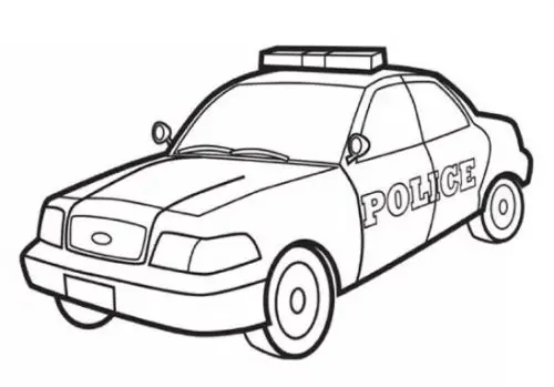 דף צביעה רכב משטרה