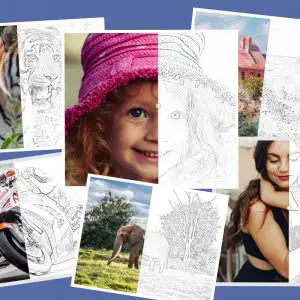 Convert images into coloring books